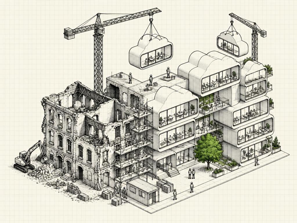 SaaS modernization sketch